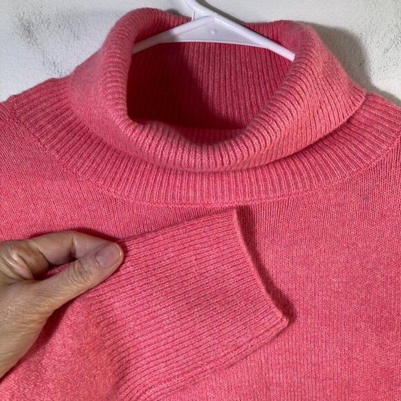 Womens Vince Camuto‎ Drop Shoulder Turtleneck Sweater Pink 2XL Soft - Picture 3 of 7